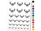 Deer Antlers with Rose Temporary Tattoo Water Resistant Fake Body Art Set Collection